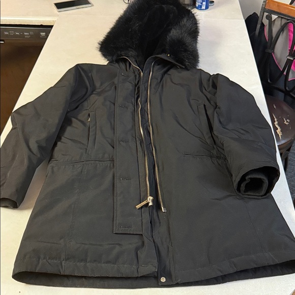 MICHAEL Michael Kors Other - MICHAEL Michael Kors Black Fur-Trimmed Puffer Jacket